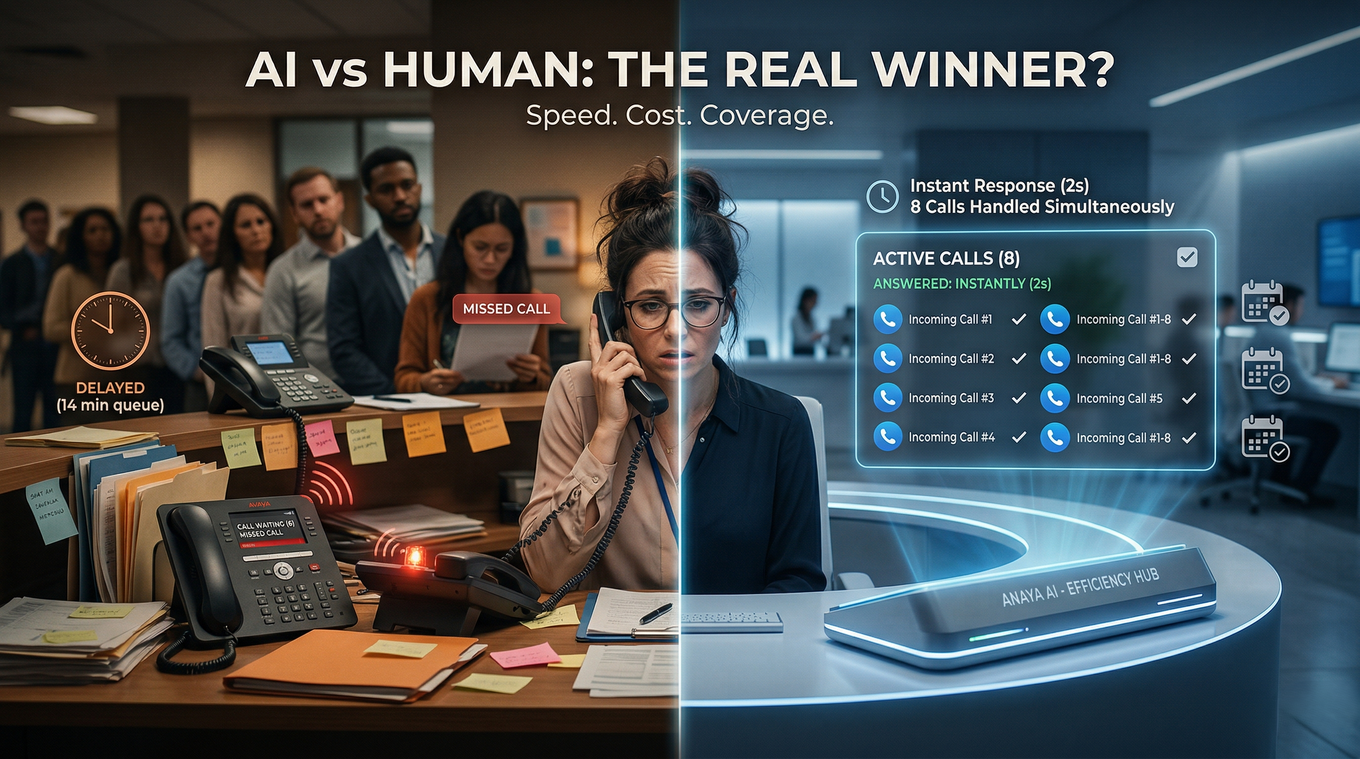 AI Receptionist vs Human Staff: The Real Comparison